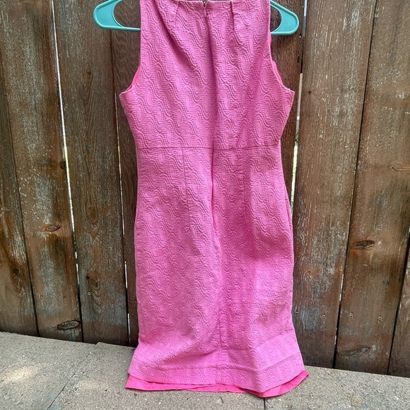 TAYLOR Women’s Pink Boat Neck Pencil Dress Knee Length Quilted Size 6 - Picture 7 of 8